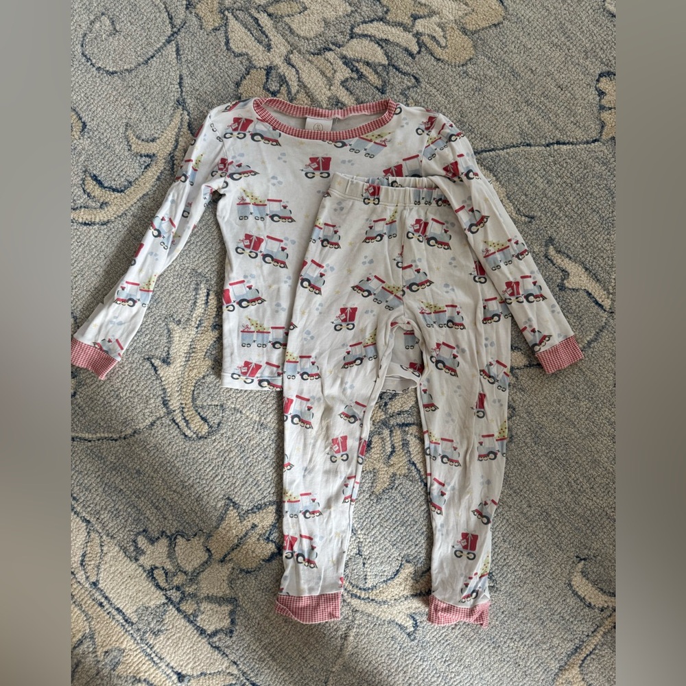 Lullaby Set holiday train pajamas. Size 4T